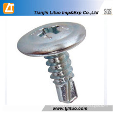 White Zinc Plated Wafer Head Self Drilling/Tapping Screw